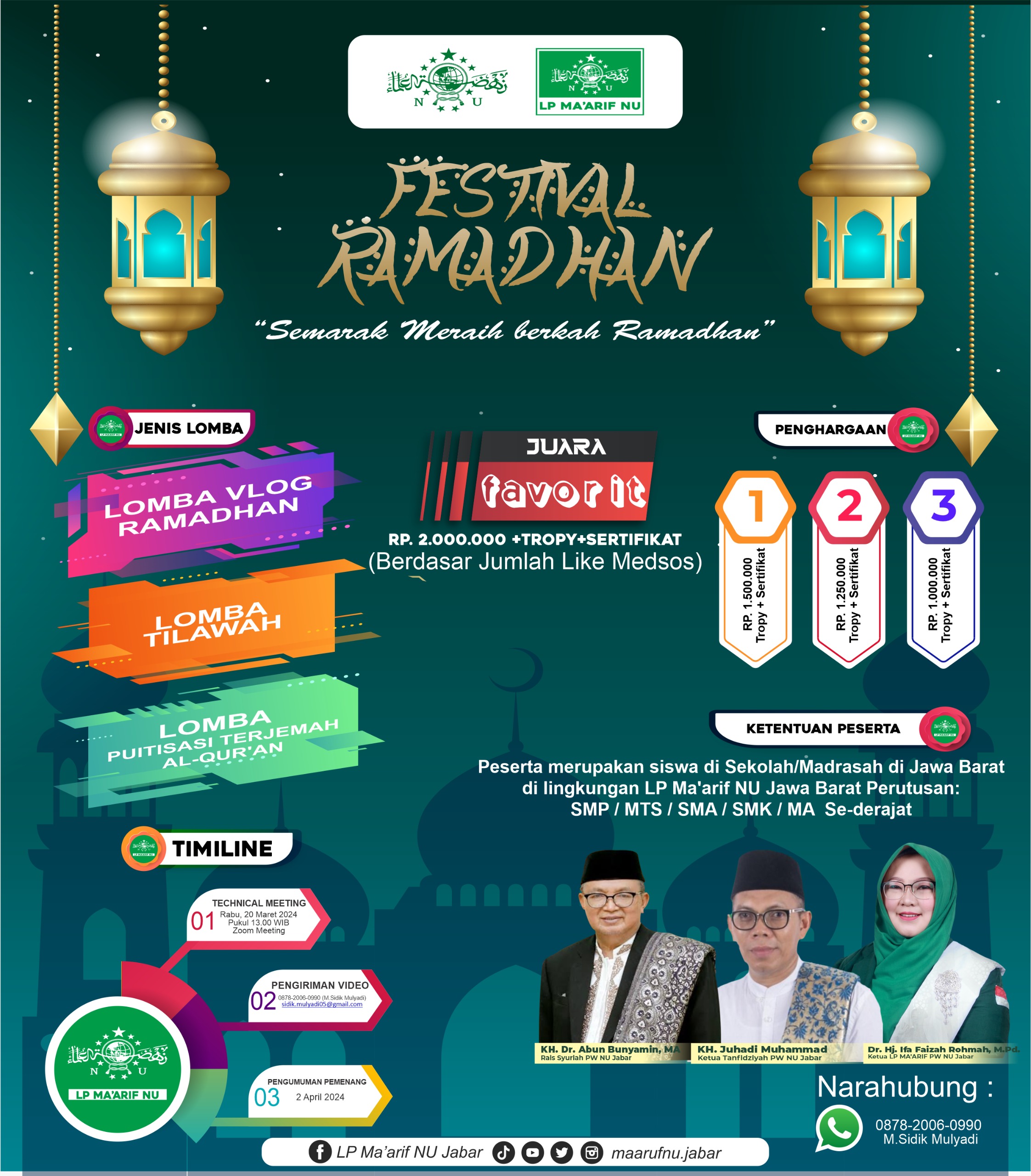 Festival Ramadhan Bersama Teh Ifa LP Ma’arif PWNU Jawa Barat