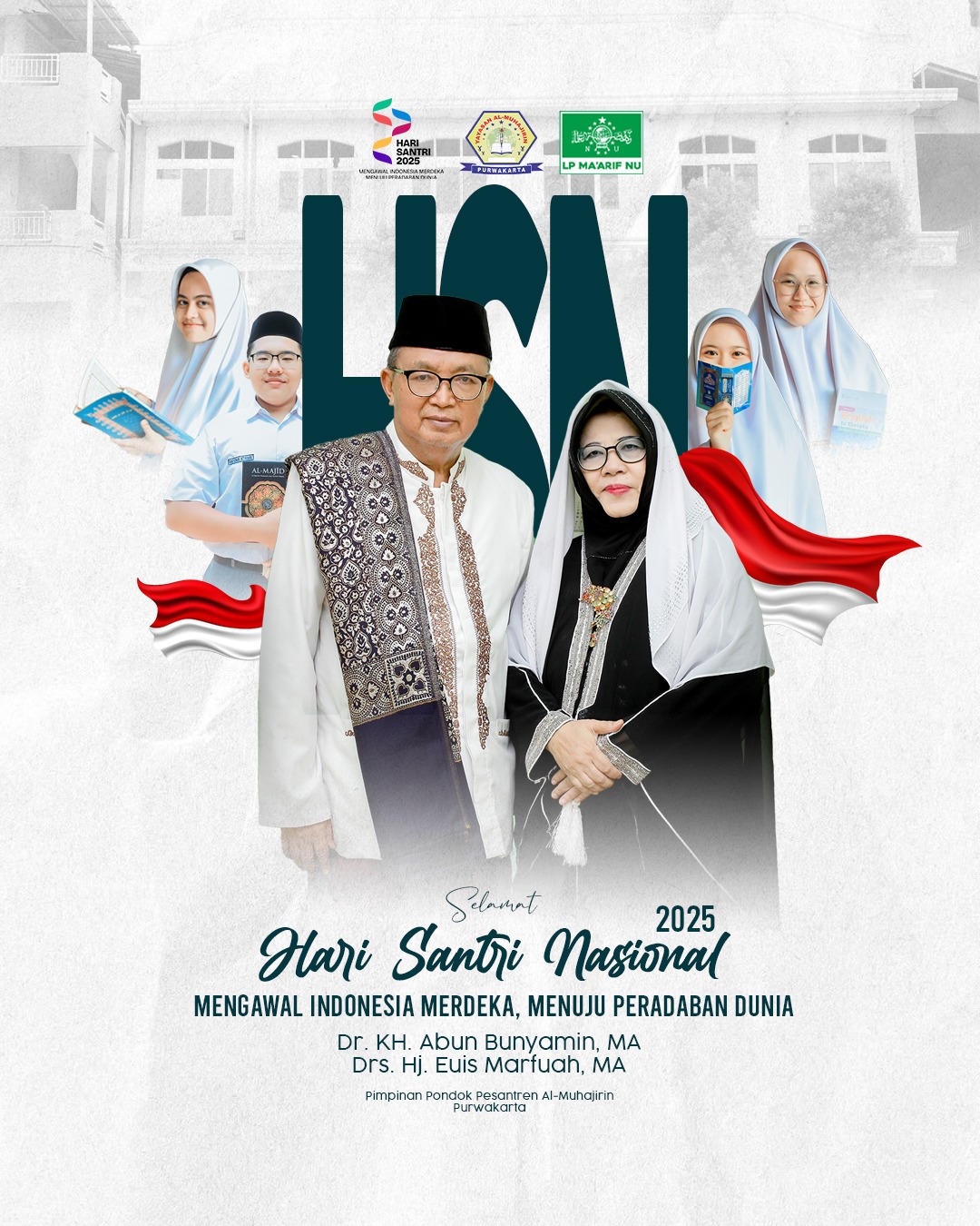 Pondok Pesantren Al-Muhajirin Purwakarta Mengucapkan Selamat Hari Santri Nasional (HSN) 2025